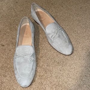 J. Crew Grey Suede Loafers
